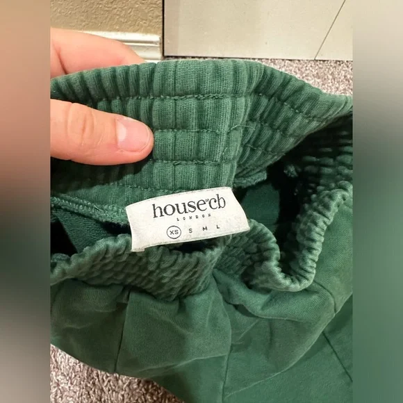 House of CB OLI Green Flared Leg Track Pants Cotton Women’s , size XS - Picture 4 of 14